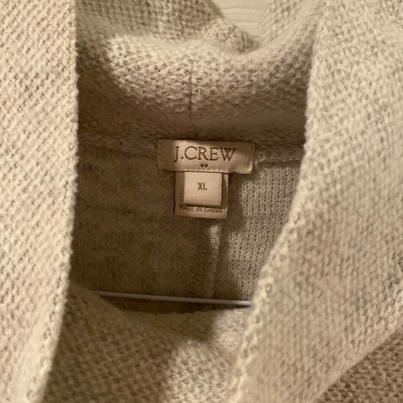 J Crew brushed oatmeal cowl neck sweater XL - Picture 2 of 4